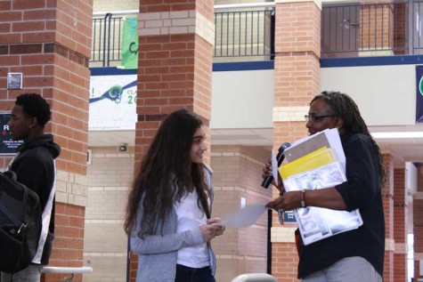 Apneet Kaur's poster about inventor Frederick McKinley Jones won second place in the school's Famous African American poster contest. 