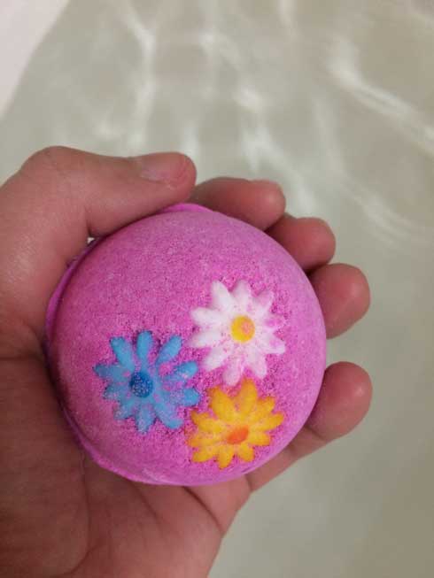 This bath confection by LUSH is aptly named Pink. Pink was created for all ages to enjoy. 
