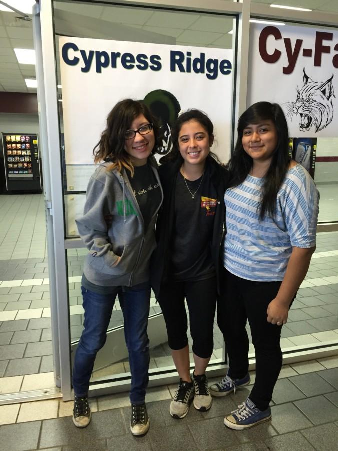 Circe Marez, Carly Gutierrez and Lizeth Gonzalez all competed in the district level of journalism UIL. 