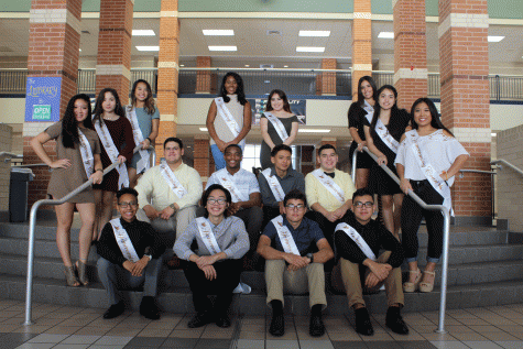 The homecoming court nominees are chosen by their student peers. 