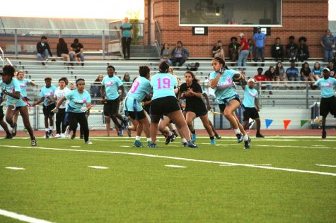  Juniors and Seniors battle it out in the annual Powder Puff game. In the end the score favored class of 2018!