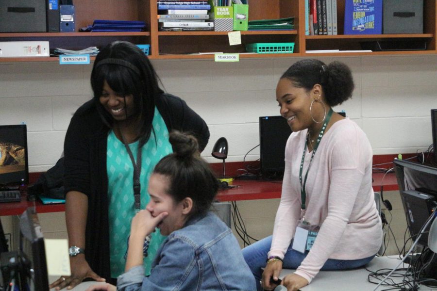 With journalism being the root of the class, the students were able to come together to create a yearbook and newspaper.