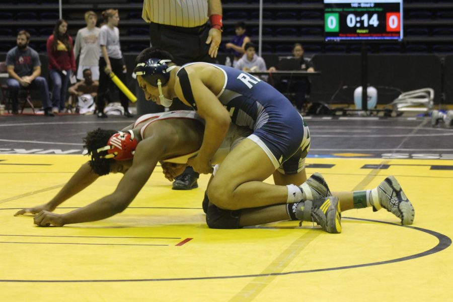 The boys wrestling team advance to the regional tournament this year after making their make in the districts level tournament. 