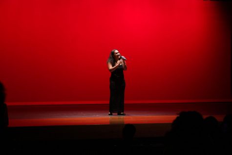  Rams show their talent by performing a variety of acts during the talent show.