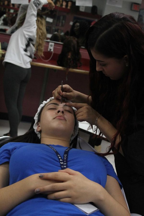 Cosmetology works on each other and other guests to make themselves feel beautiful and enhance their natural features.